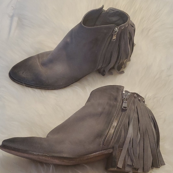 Kenneth Cole Black Label Grey Booties Size 41 - Picture 1 of 5